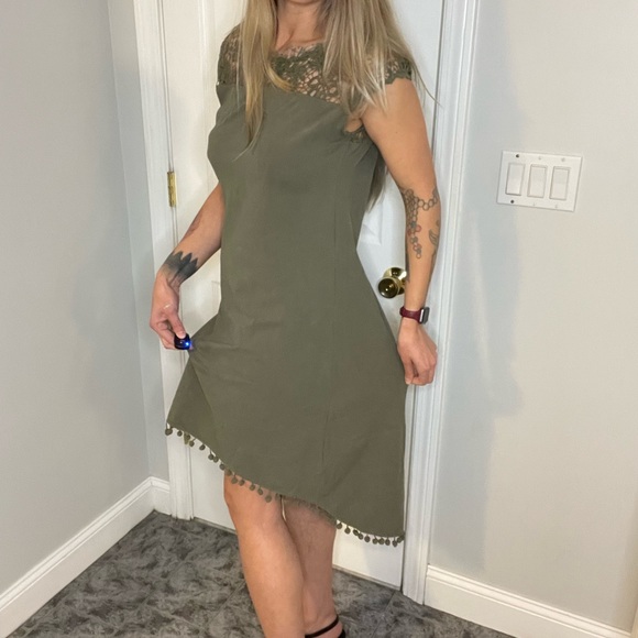 Skye’s The Limit Green High-Low Tassel Dress - Picture 11 of 12